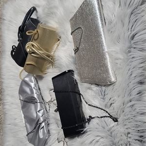 Bundle of formal clutch bags